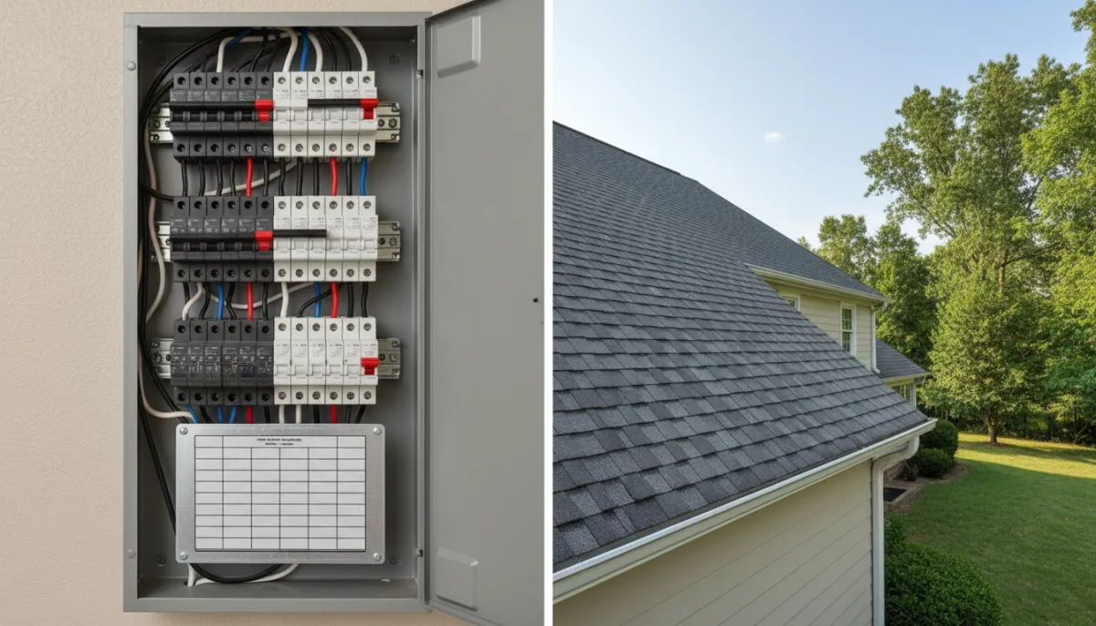 Example electrical panel and roof photo placeholder